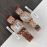 Cartier Panthere De 22*30mm for Small 27*37mm for Large 316L Steel Rose Gold Bracelet Watch